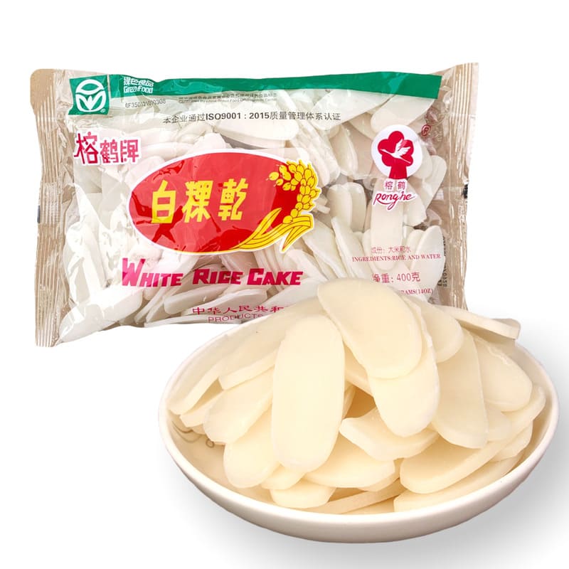 Chinese Sliced Rice Cake (Dried) 400g - Rong He