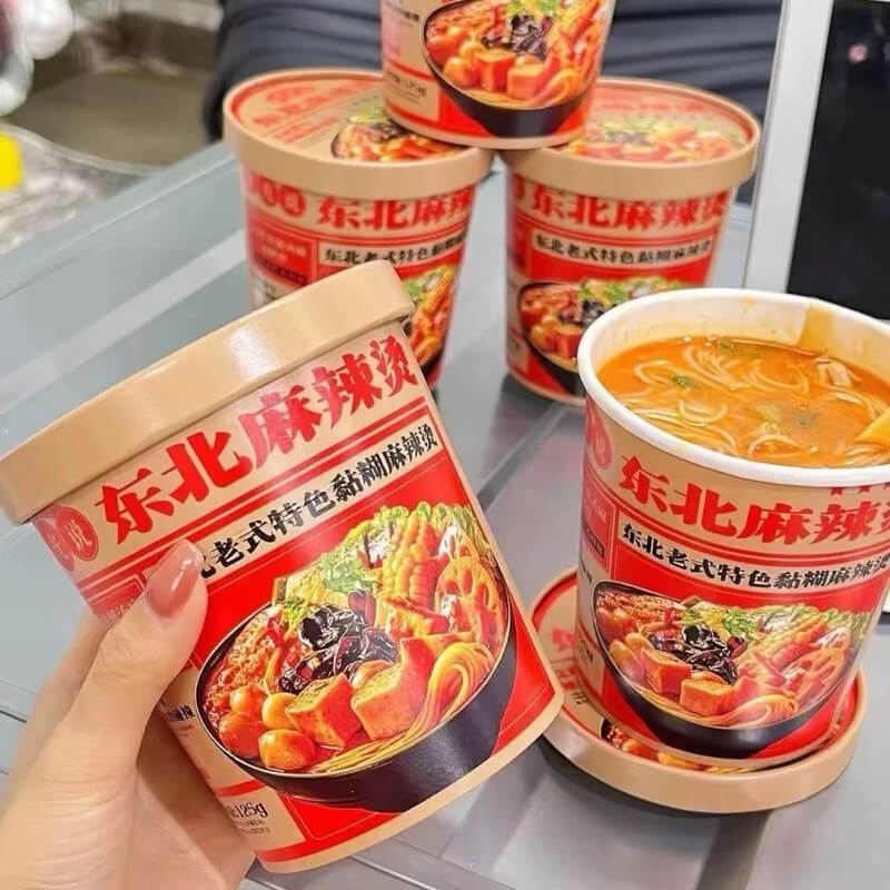 Dongbei Sticky Malatang Noodles Red Oil Sesame Sauce in Cup 125g