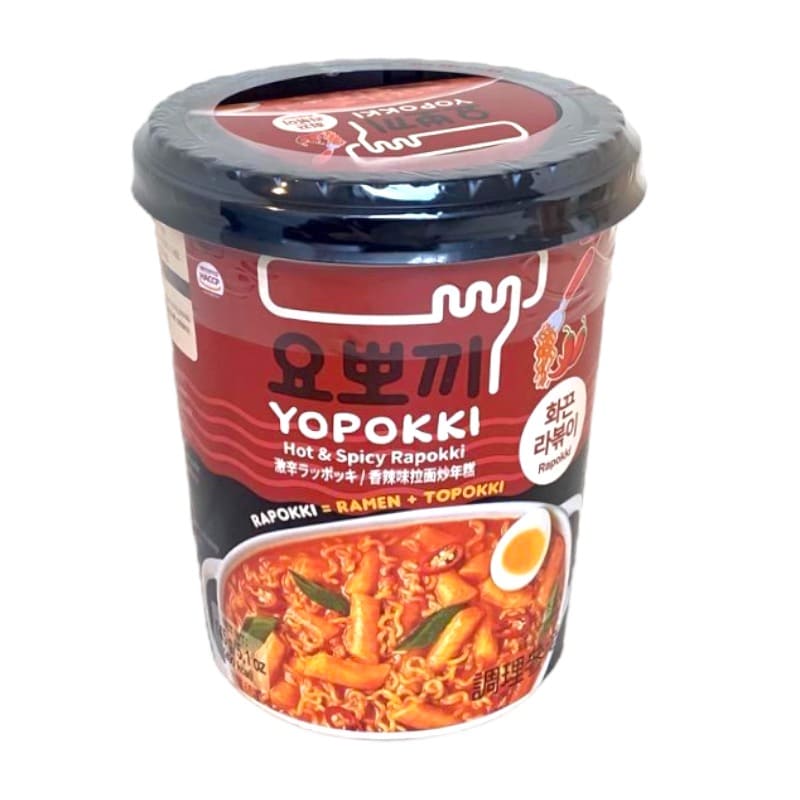 Hot and Spicy Rapokki - Korean tteokbokki rice cake and ramem - Yopokki