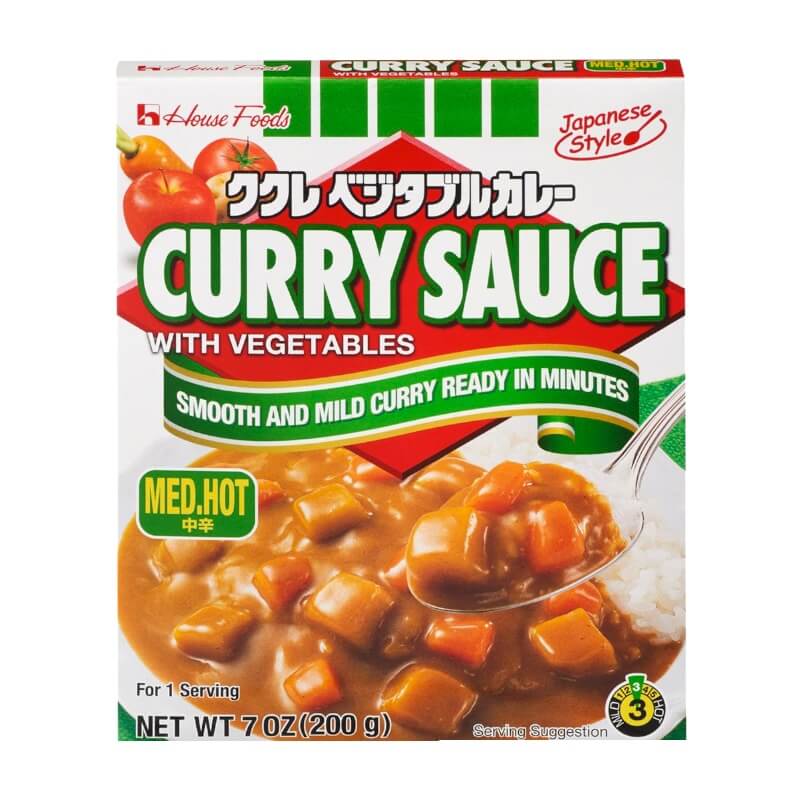House Kukure Curry di Verdure Medio Piccante 200g