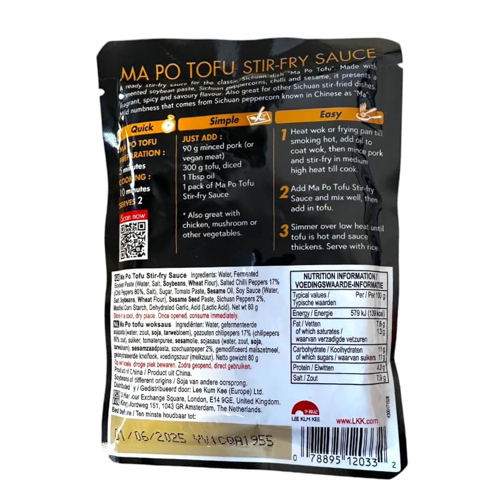 Sauce for Mapo Tofu 80g