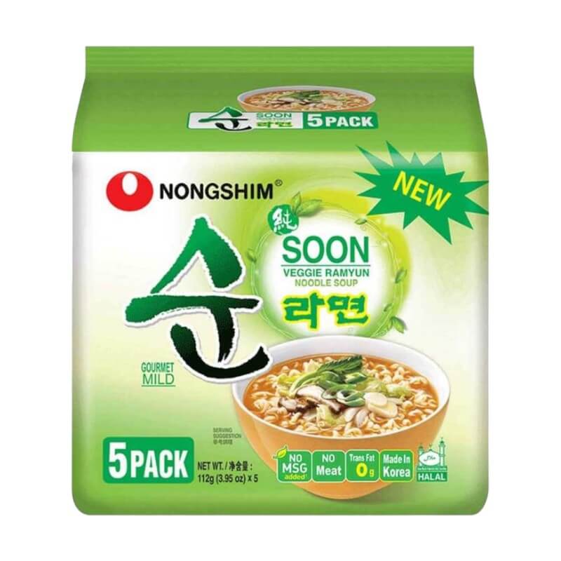 Instant Noodles Soon Veggie 5x112g - Nongshim