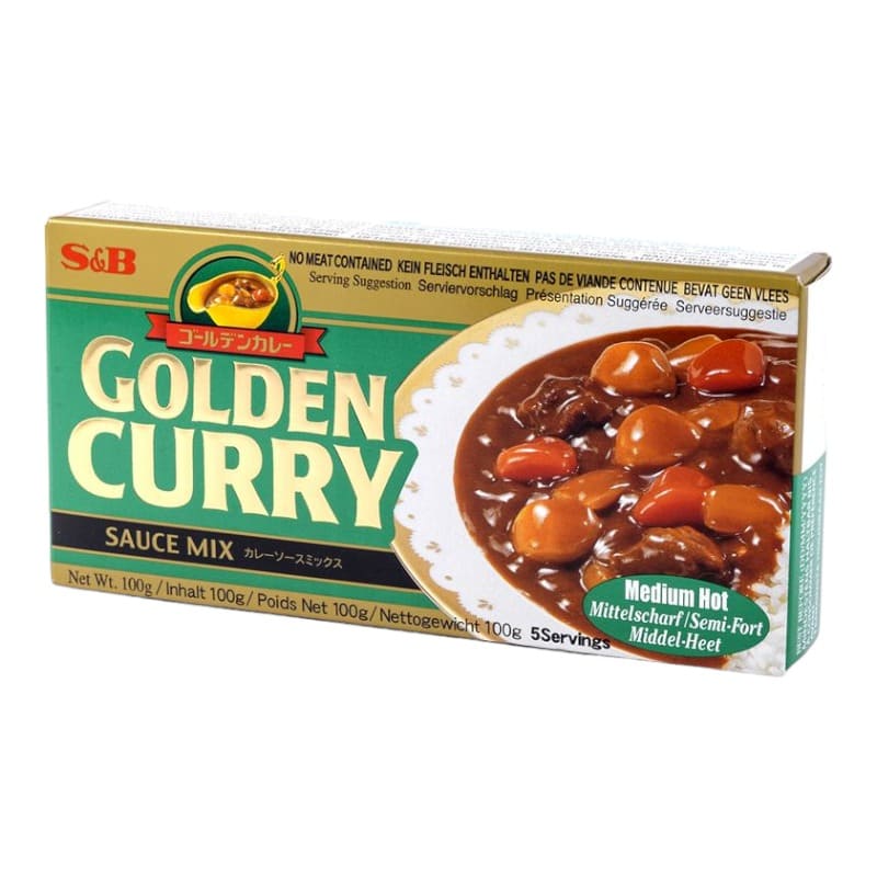 Japanese Curry Cubes Medium Hot 220g - S&B