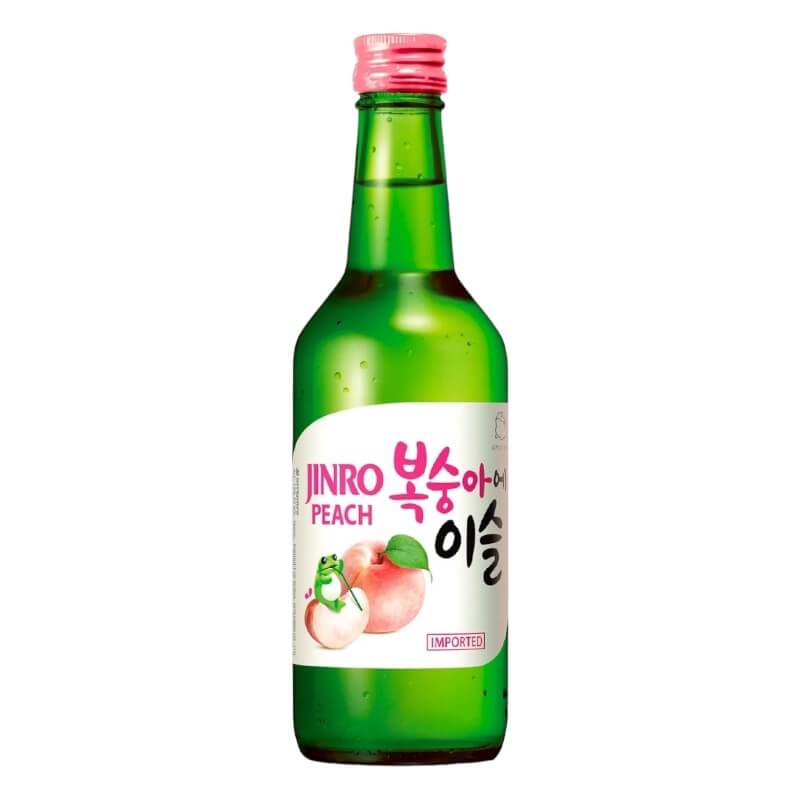 Jinro Soju Chamisul Pesca Liquore Coreano 13% 350ml