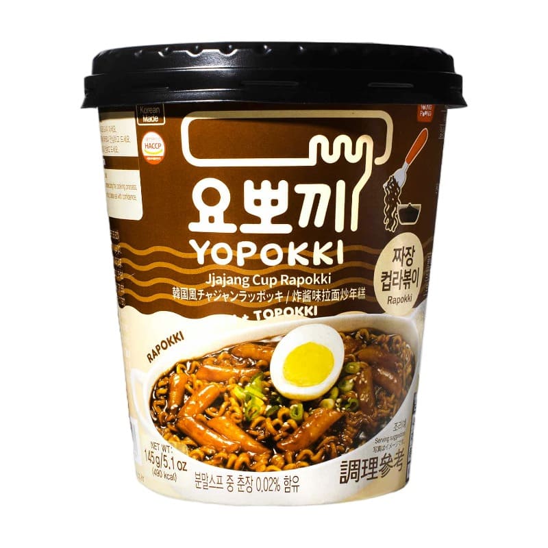 Jjajang Rapokki Cup (Tteokbokki+Ramen) 145g - Yopokki