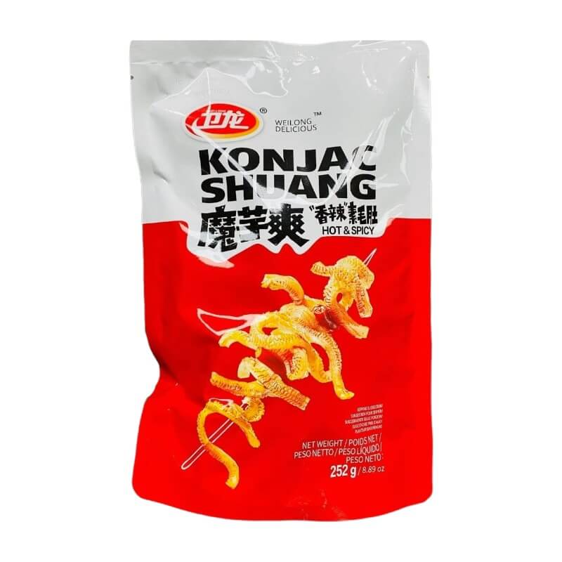 Konjac Latiao Snack Hot & Spicy 252g - Weilong