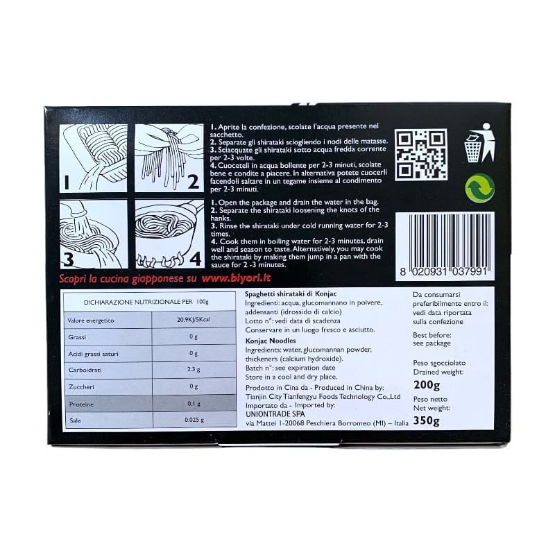 Konjac Noodle 2mm 350g - Biyori