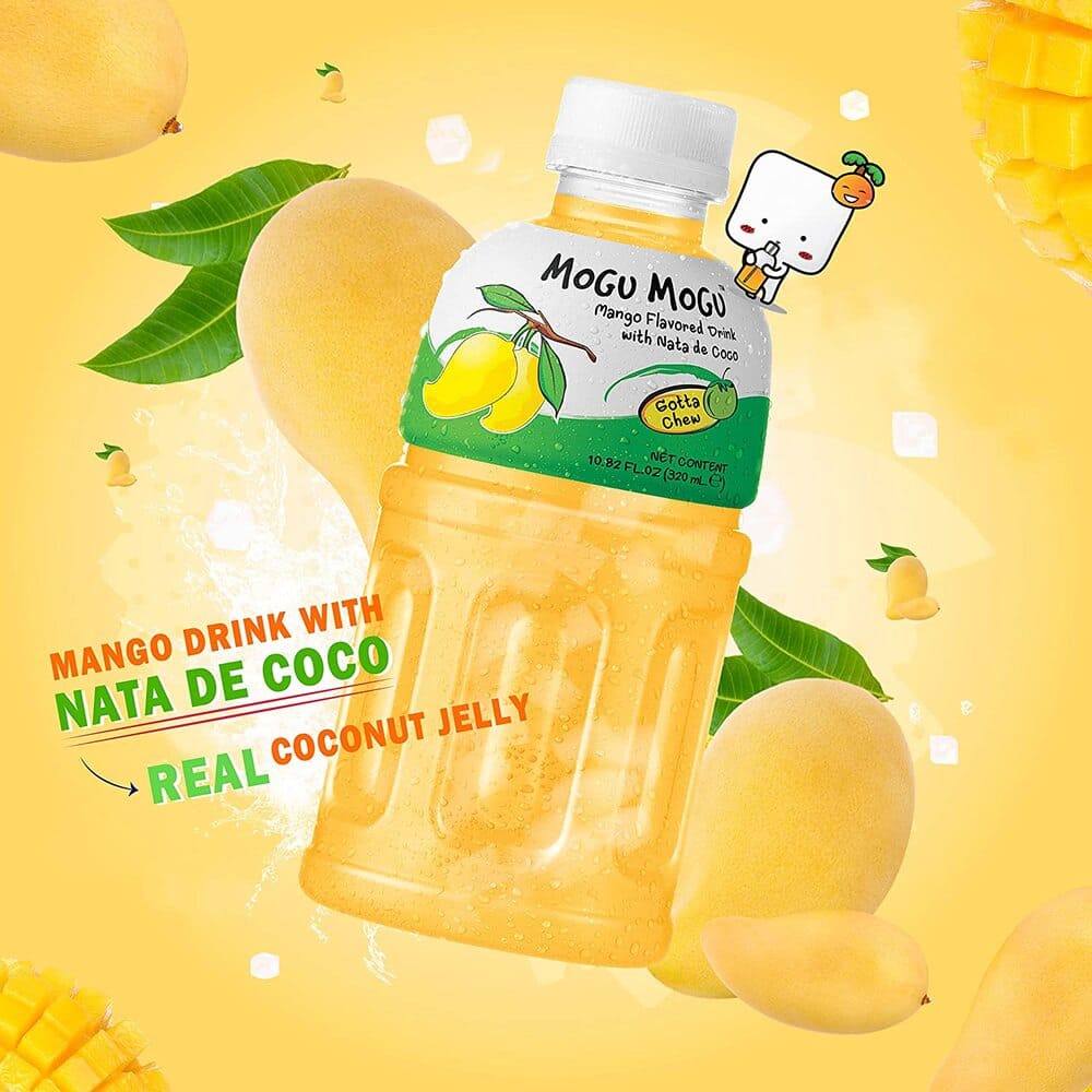 Mogu Mogu Mango Juice with Nata de Coco