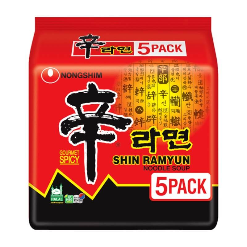 Nongshim Shin Ramyun Noodles Multipack 5x120g