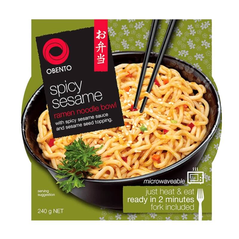 Obento Ramen Noodles Bowl Piccante al Sesamo 240g