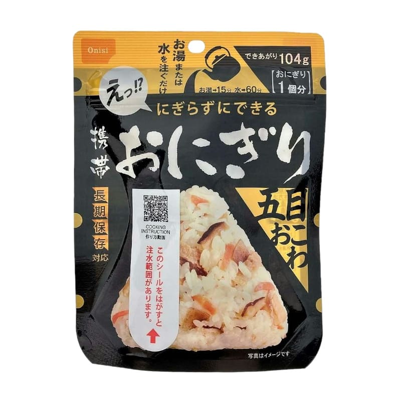 Pocket Onigiri Instant Rice Ball Gomoku Okowa 45g