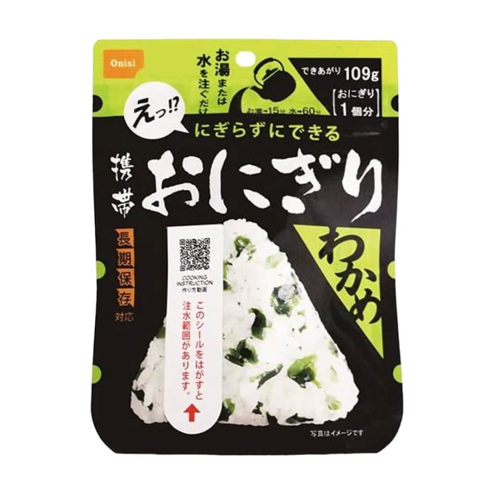 Pocket Onigiri Instant Rice Ball Wakame Seaweed 42g