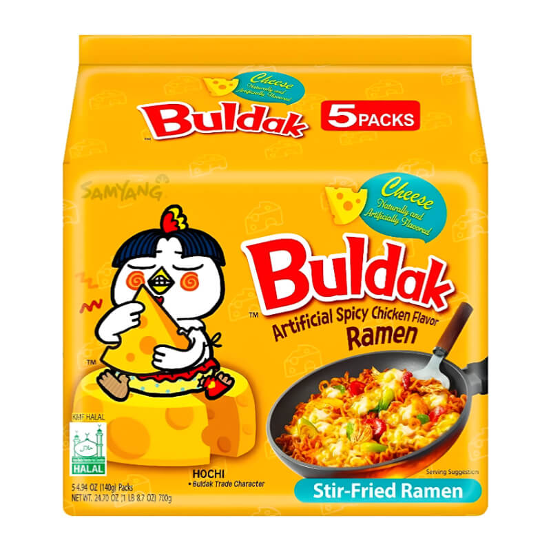 Samyang Buldak Hot Chicken Cheese Ramen 140gx5 Multipacks