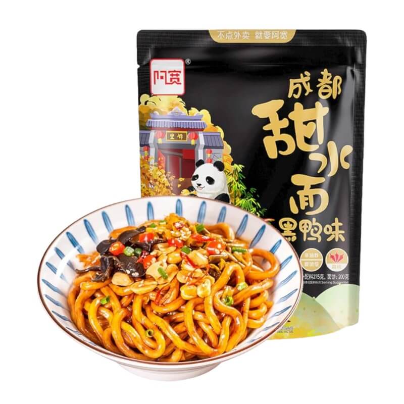 Tian Shui Mian Udon Noodle Sweet & Mala Spicy 275g - Akuan