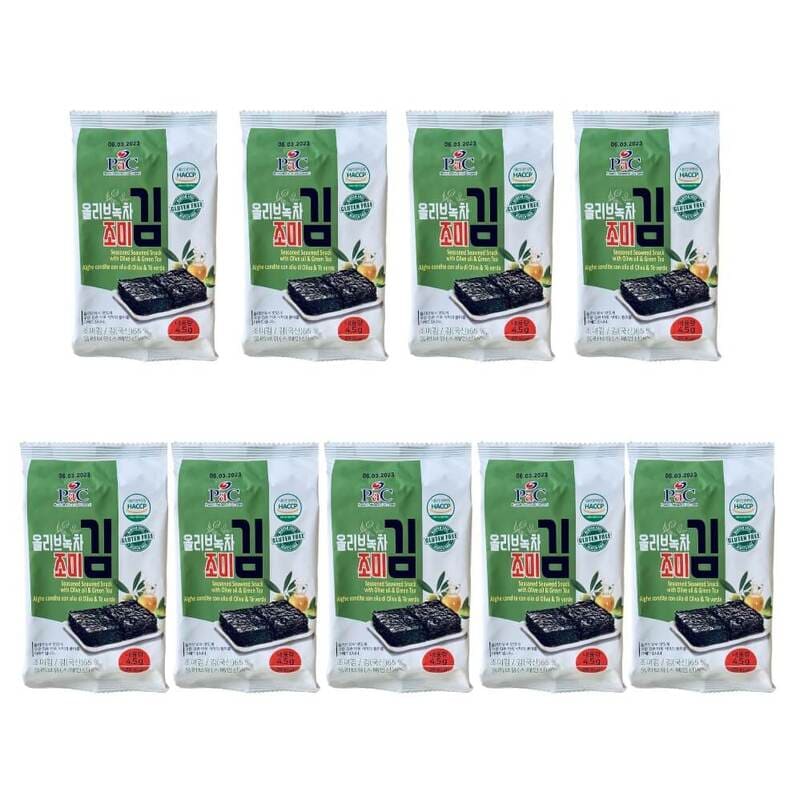 Toasted Seaweed Olive Oil & Green Tea 9 packs