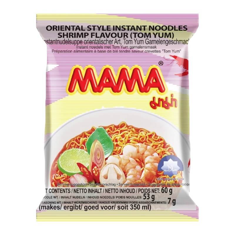 妈妈牌冬阴功汤奶油虾方便面 60g