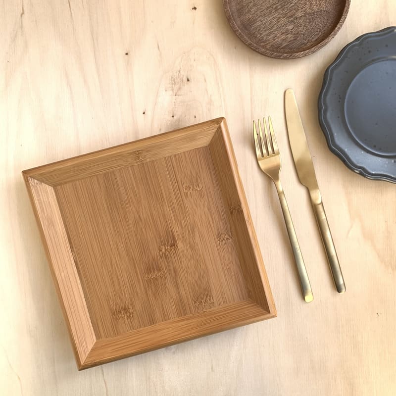 Handmade Square Bamboo Tray For Sushi