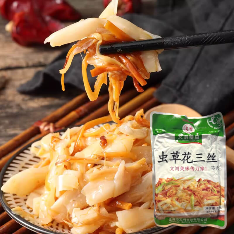 Preserved Chong Cao Hua, Bamboo & Enoki Mushroom 200g