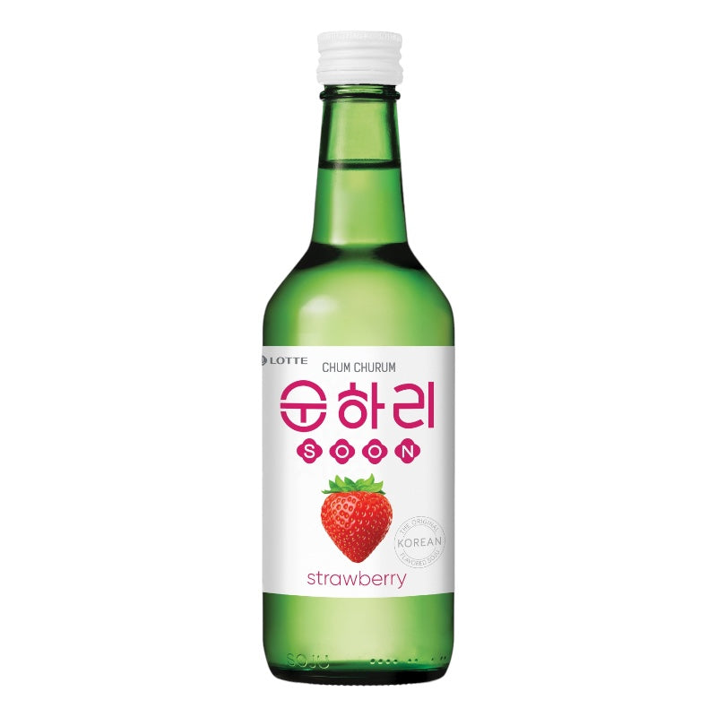 Soju Liquore Coreano Fragola 12% 360ml - Chum Churum