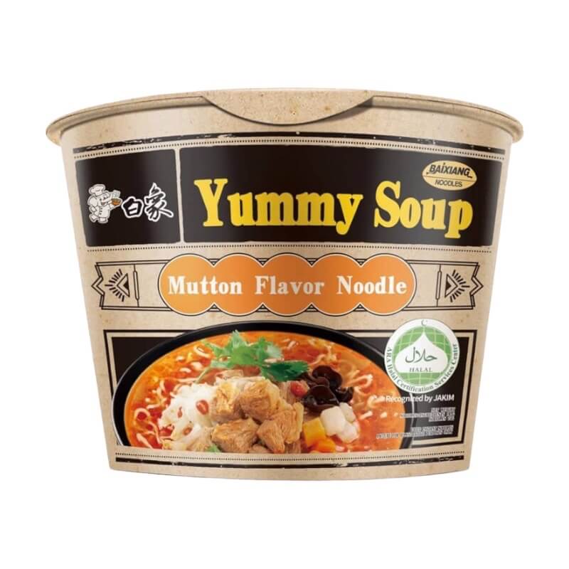Mutton Flavor Soup Noodles in Bowl 111g