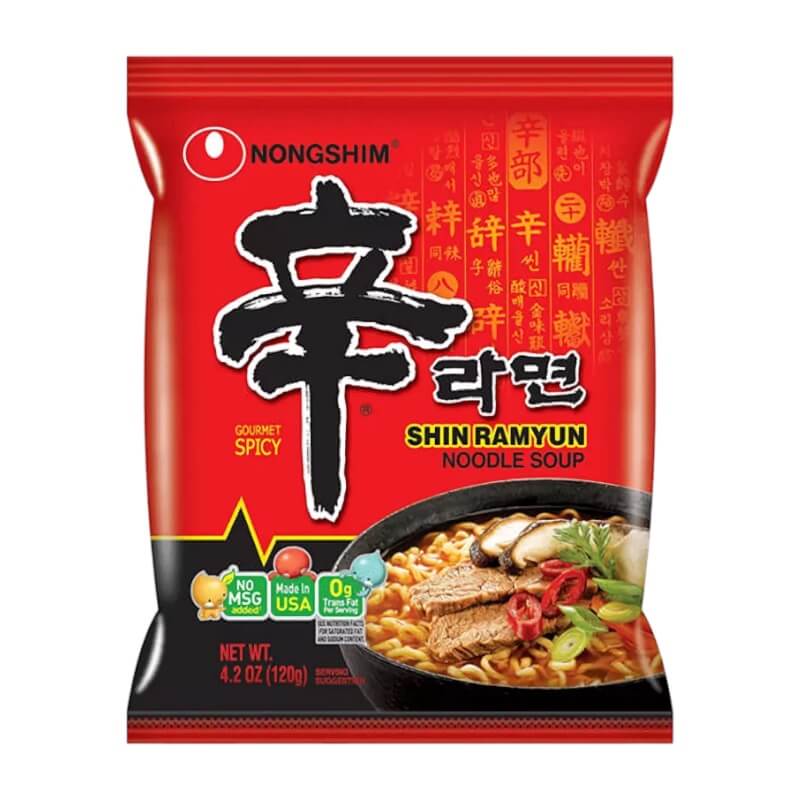 Shin Ramyun Ramen Istantaneo Piccante 120g - Nongshim