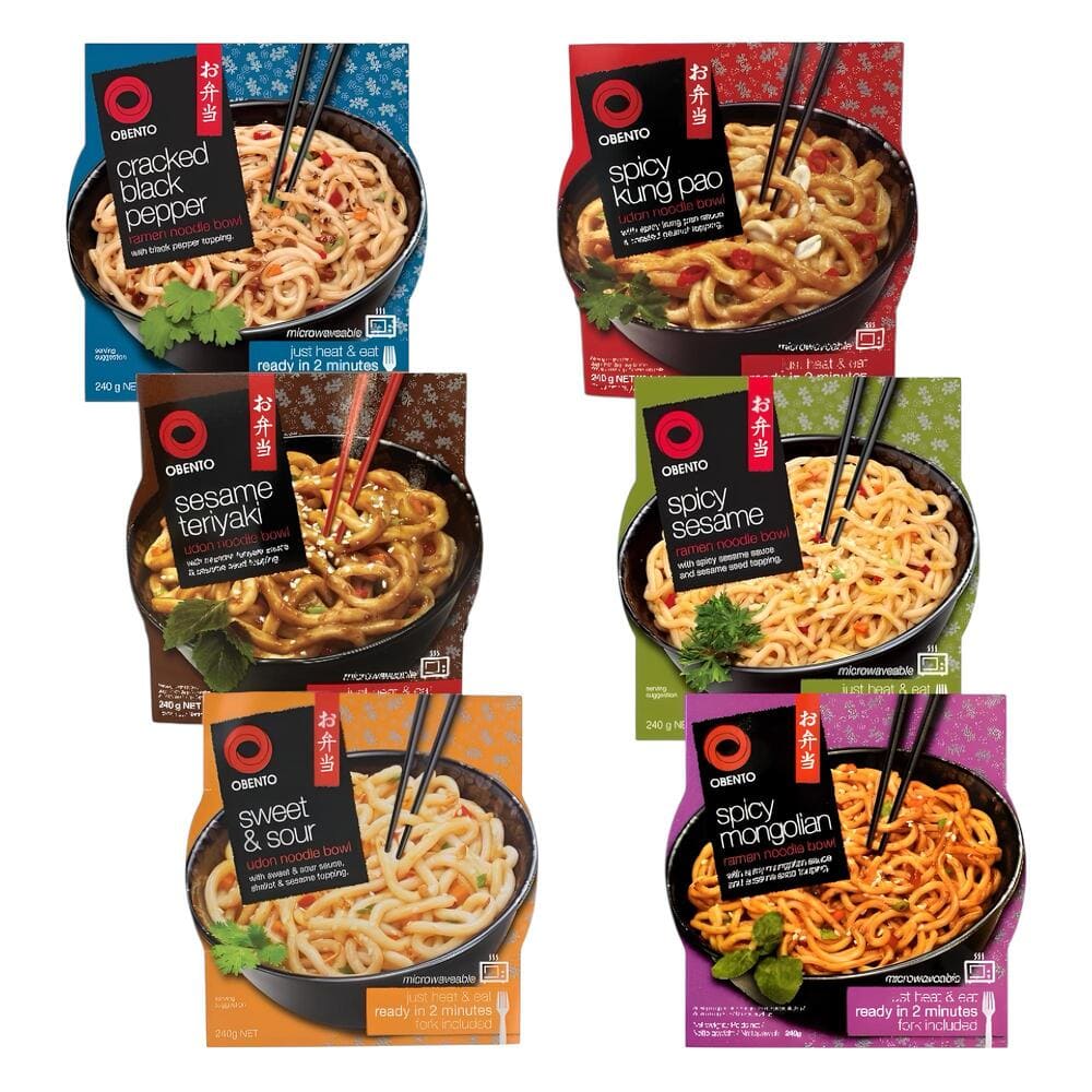 Obento Bowl Noodles Box – Udon e Ramen in 6 Gusti