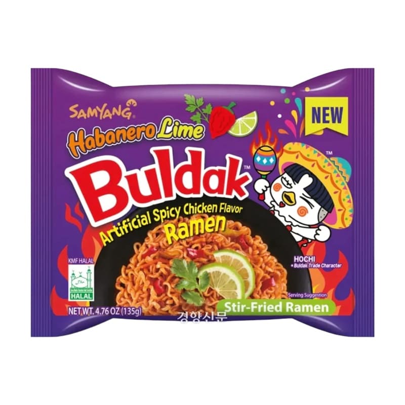 Buldak Hot Chicken Ramen Habanero Lime 135g