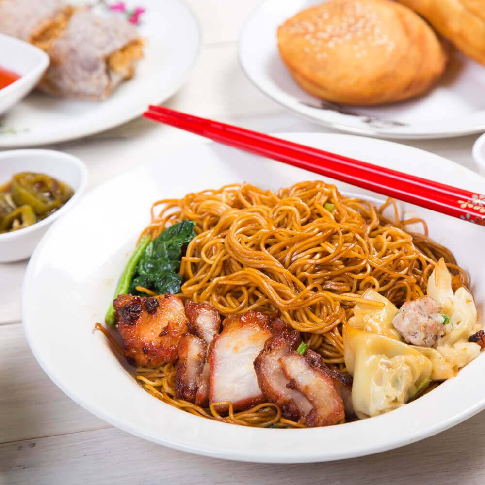 Sau Tao Noodles Sottili con Uova di Gambero Ha Zi Mien 454g