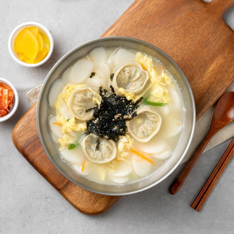 Tteokbokki, Korean Oval Shape Sliced Rice Cake 600g - Wang