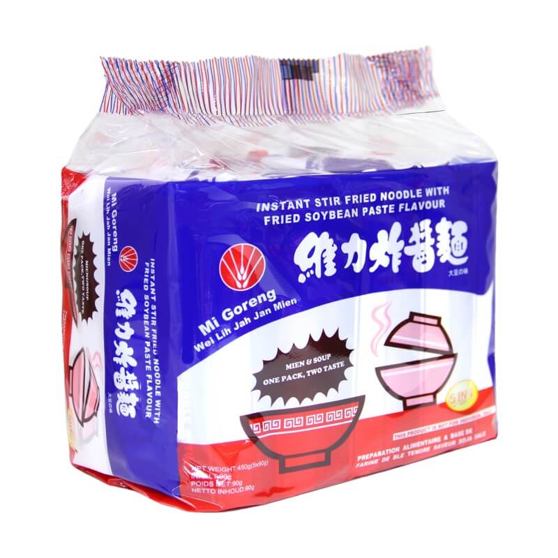 Taiwan Jan Jan Fried Soybean Sauce Noodle Multipack 5x90g