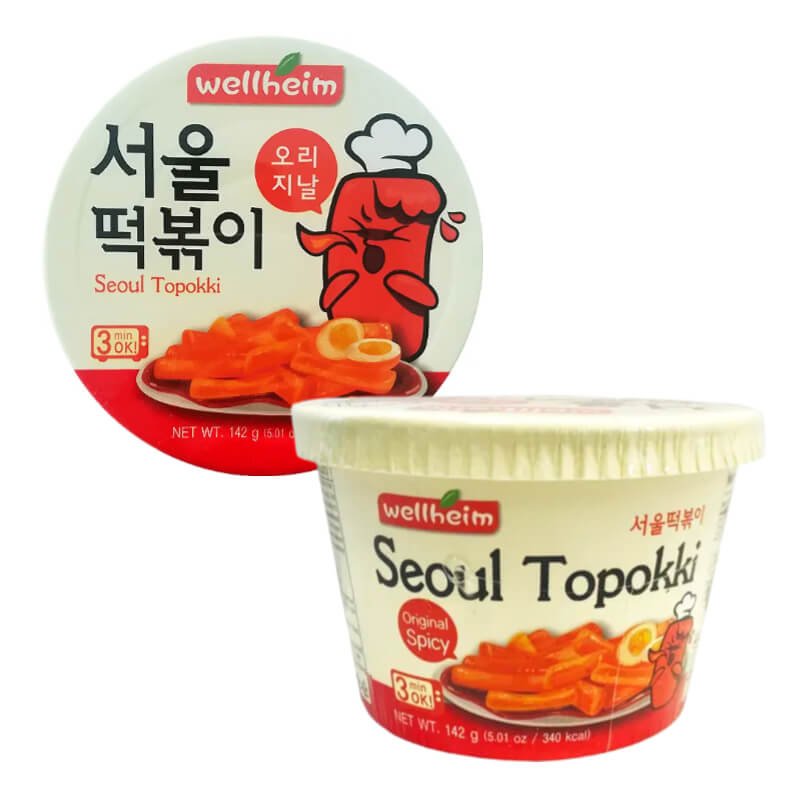 Seoul Topokki Tteokbokki Rice Cake Bowl Spicy 142g