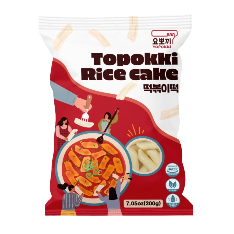 Yopokki Plain Rice Cakes for Tteokbokki 160g