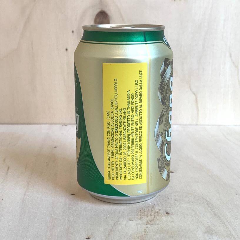 Chang Thai Beer (Lager Classic) alc.5.0% 330ml