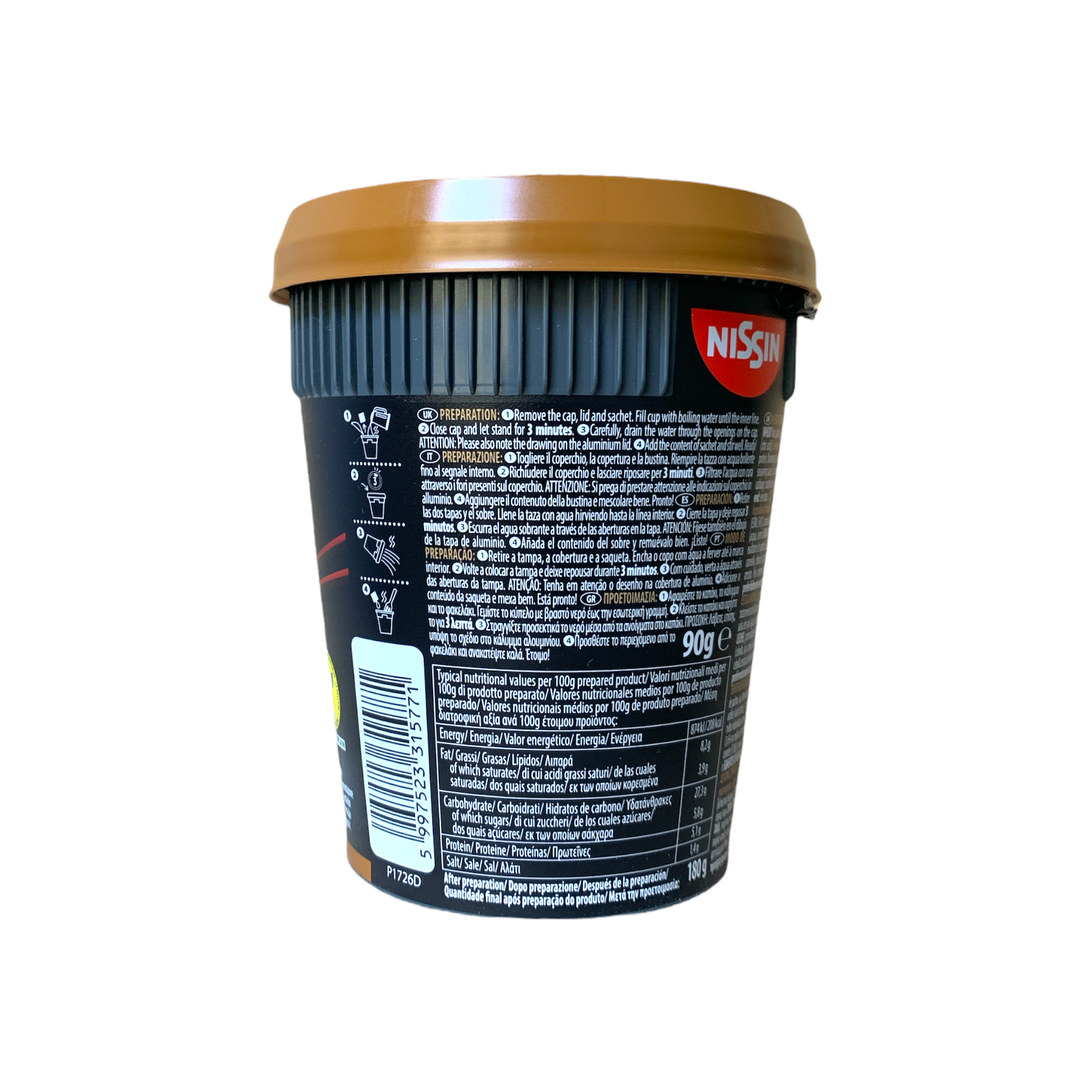 Cup Noodle Soba Japanese Curry Fried Noodle 90g - Nissin