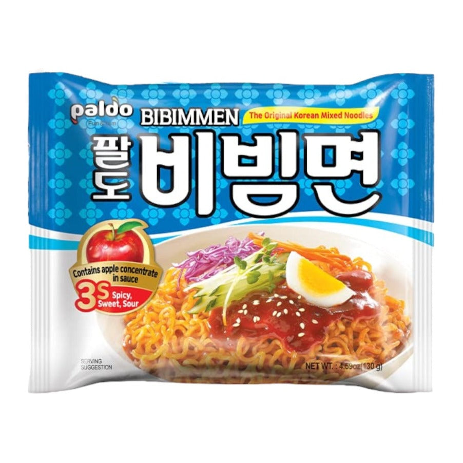 Bibim Men Korean Sweet & Spicy Cold Mix Noodle 130g - Paldo
