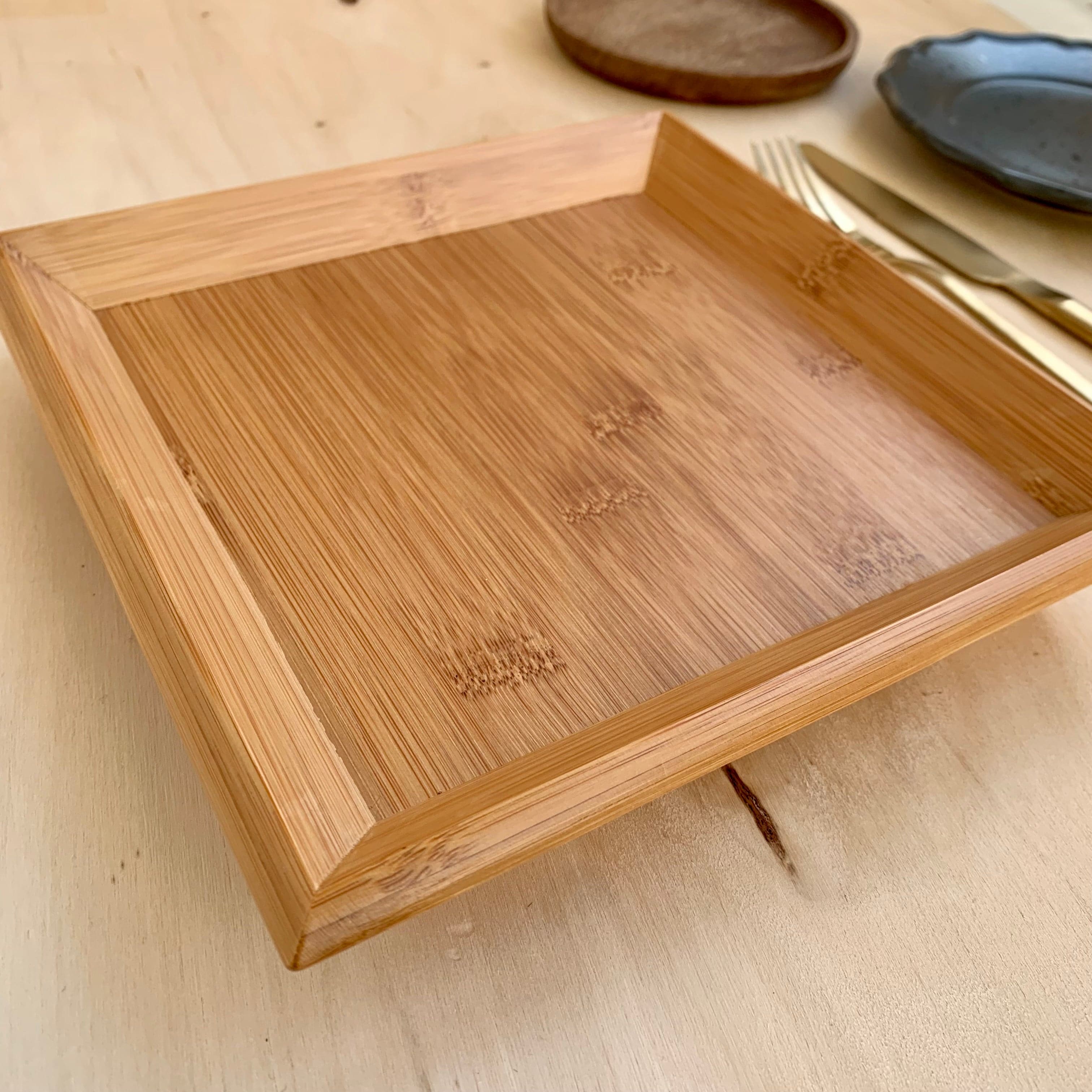 Handmade Square Bamboo Tray For Sushi