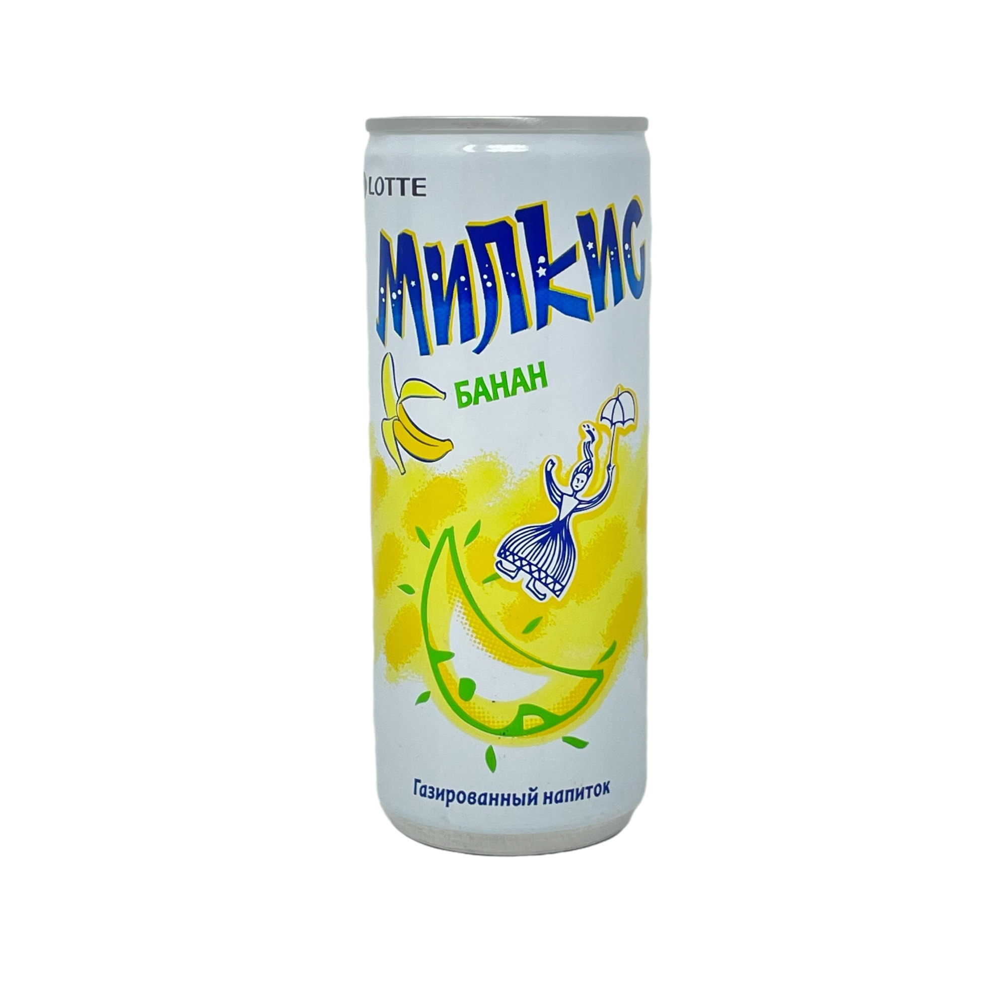 Lotte Milkis Banana Soda Drink 250ml