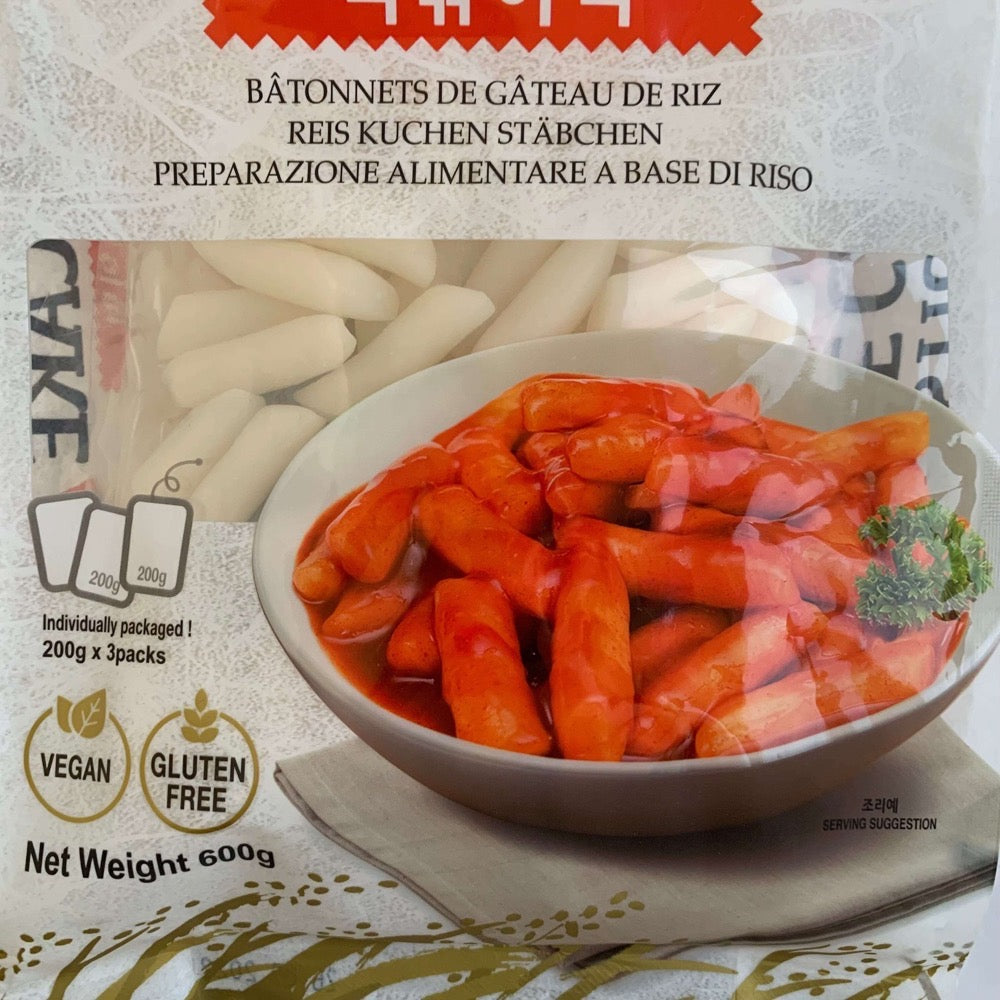 Korean Tteokbokki Rice Cake Stick 600g