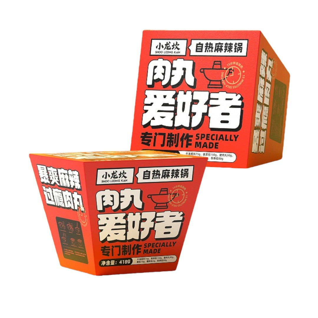 Self-heating Mala Hot Pot with Meatballs 408g - Shoo Loong Kan