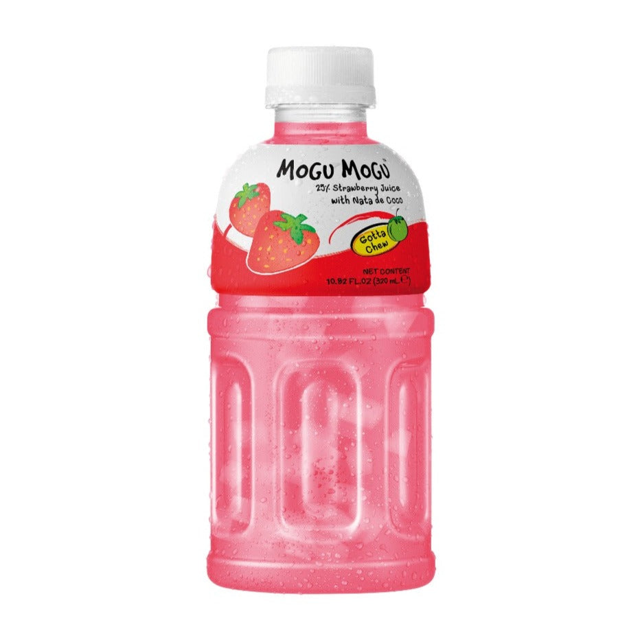 Mogu Mogu Strawberry Drink with Nata de Coco