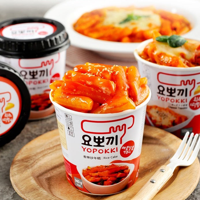 Tteokbokki Rice Cake Cup Sweet & Spicy 140g - Yopokki