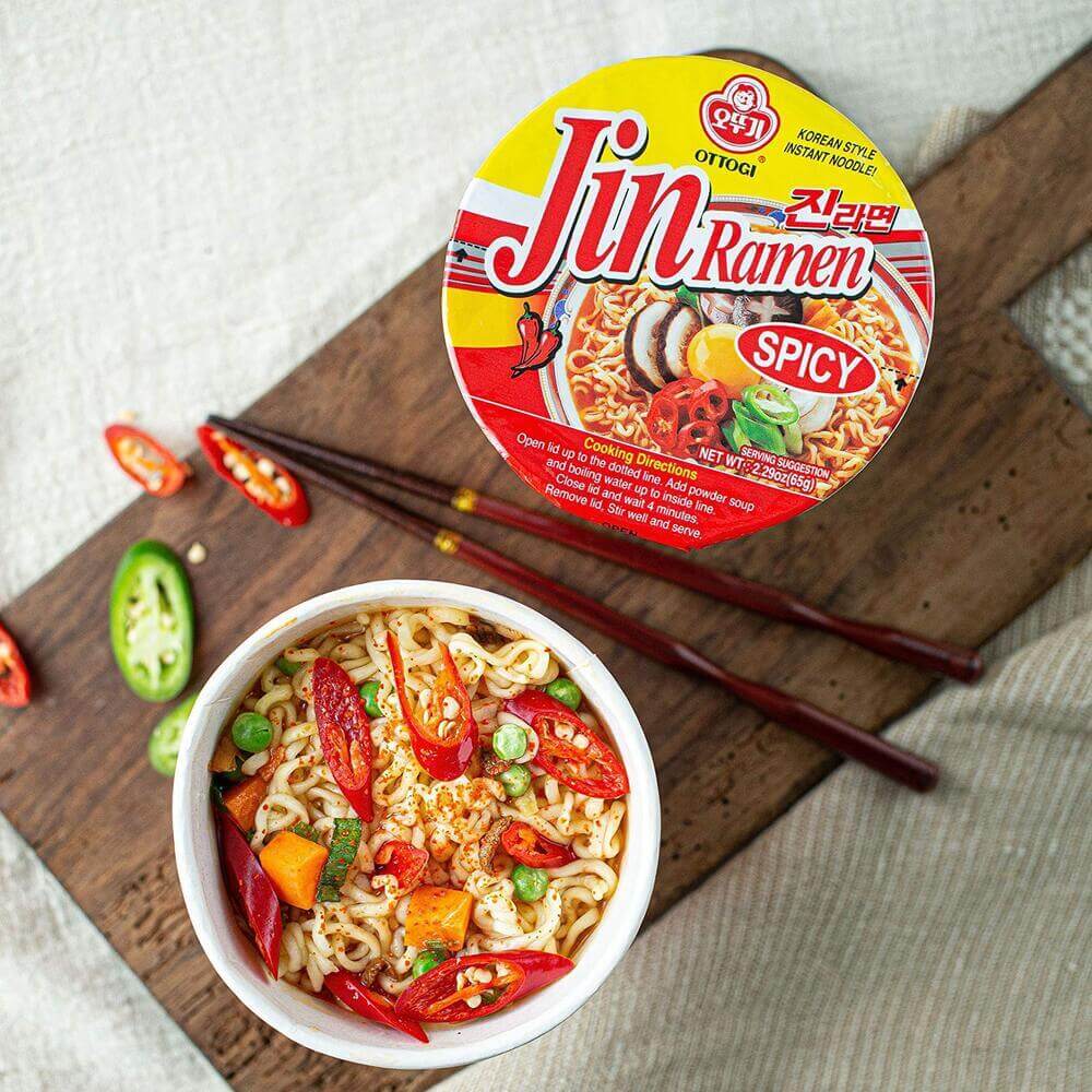Jin Ramen Cup Noodles Spicy 65g
