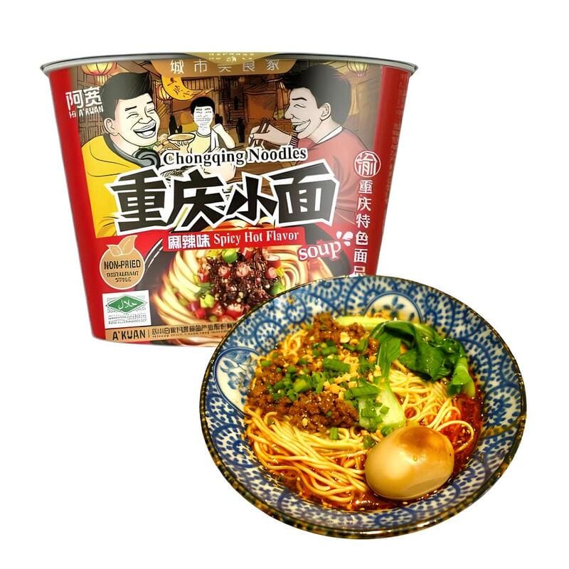 Akuan Chongqing Xiaomian Noodles in Ciotola 100g