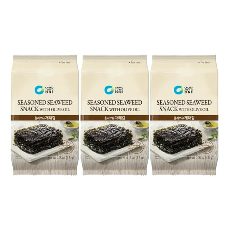 Seaweed Snack Olive Oil 3 X 4.5g
