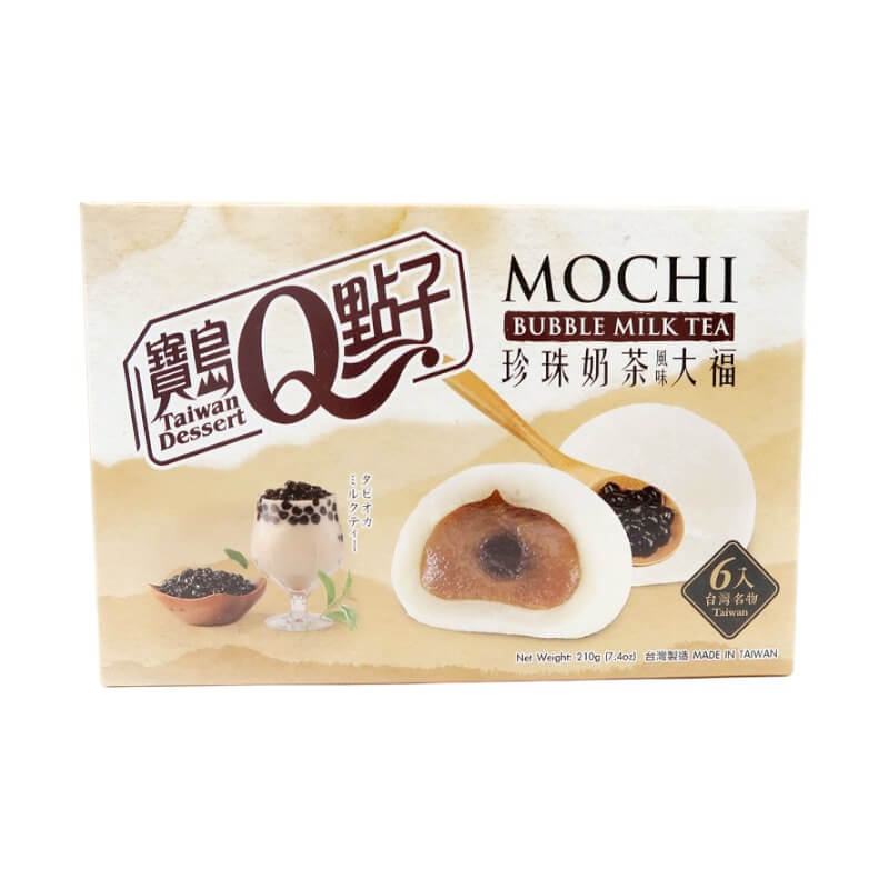 Bubble Milk Tea Mochi 210g - Q Brand