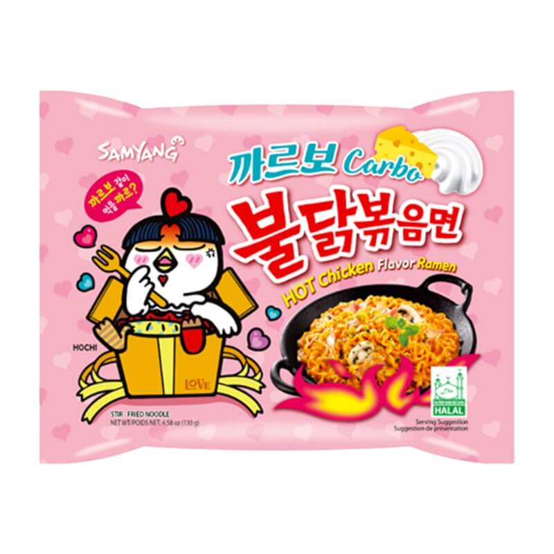 Buldak Carbo Hot Chicken Ramyun, Samyang Instant Ramen Noodle