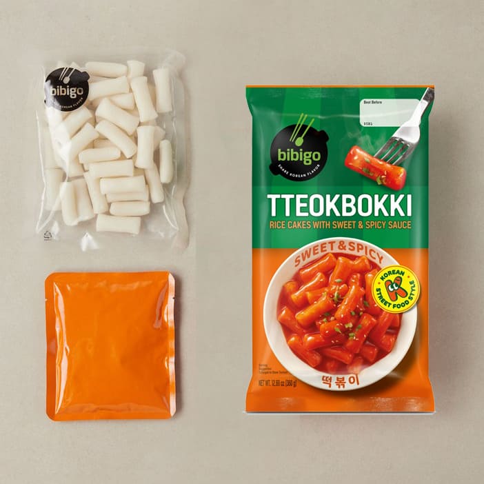 Tteokbokki Rice Cakes Sweet Spicy 2 Portions 360g