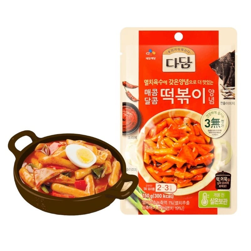 Sweet Spicy Dadam Tteokbokki Sauce (For Korean Rice Cakes) 150g - CJ