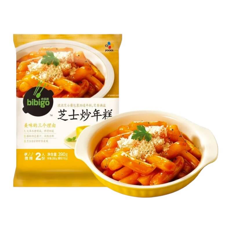 Cheese Tteokbokki Korean Rice Cakes 390g - Bibigo
