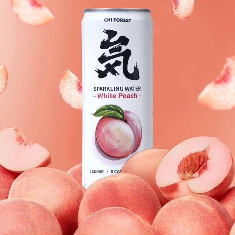 Chi Forest White Peach Soda Water 330ml